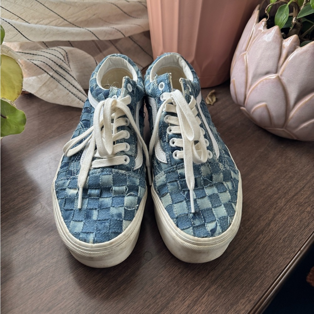 Vans Old Skool stackform woven denim